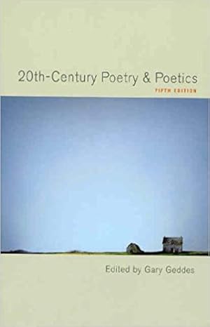 Immagine del venditore per 20th Century Poetry and Poetics venduto da WeBuyBooks