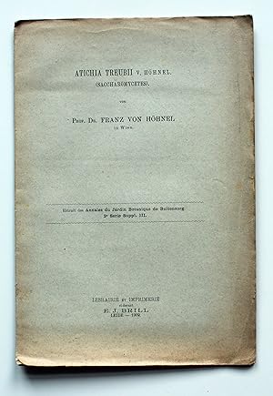 Bild des Verkufers fr Atichia Treubii v. Hhnel (Saccharomycetes). zum Verkauf von Versandantiquariat Hsl