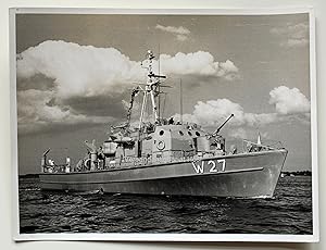 Bundesmarine Binnenminensuchboot Nymphe W 27 Ariadneklasse Originalfotografie