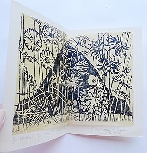 Seller image for Happy Christmas and New Year.Linocut of flowers for sale by Roe and Moore