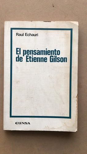 Imagen del vendedor de El pensamiento de Etienne Gilson a la venta por International Book Hunting