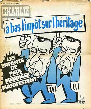 "CHARLIE HEBDO N°428 du 25/1/1979" Gébé : à bas l'impôt sur l'héritage LES ENFANTS DE PAUL MEURIS...