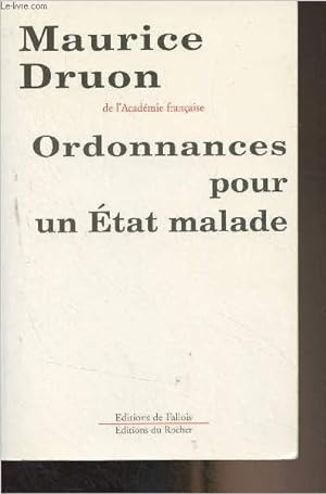 Seller image for Ordonnances pour un tat malade for sale by Le-Livre