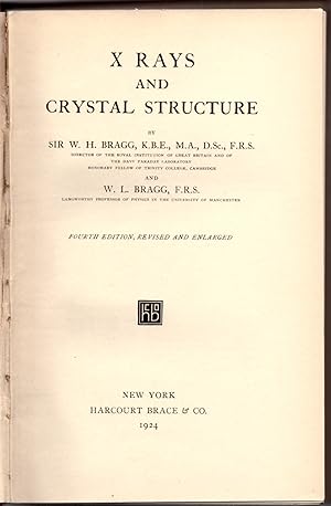 Bild des Verkufers fr X Rays and Crystal Structure zum Verkauf von Craig Olson Books, ABAA/ILAB