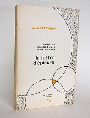 Image du vendeur pour la lettre d'Epicure mis en vente par Librairie Raimbeau