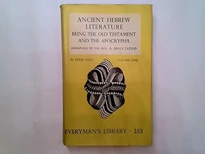 Seller image for Ancient Hebrew Literature : Arranged in Four Volumes Volume I Law and History for sale by Goldstone Rare Books