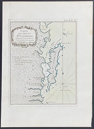 Map of St. Catherine Island, Brazil