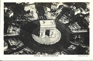 Image du vendeur pour POSTAL A3505: Paris. Vista aerea del Arco del Triunfo mis en vente par EL BOLETIN