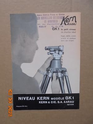 Kern & Cie. S.A. Usines d'optique et de mecanique de precision (Aarau, Suisse) : Niveau Kern Mode...