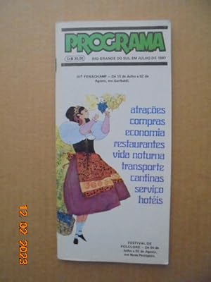 Programa Rio Grande do Sul em Julho de 1987, Ano XII, No.146