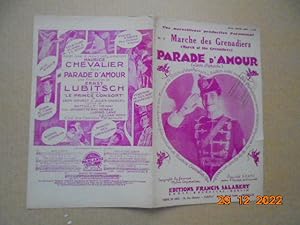 Seller image for marche des grenadiers - parade d'amour [partition] for sale by Les Livres des Limbes
