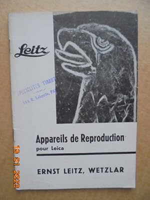 Leitz Appareils de Reproduction pour Leica