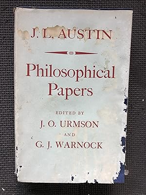 Immagine del venditore per Philosophical Papers venduto da Cragsmoor Books