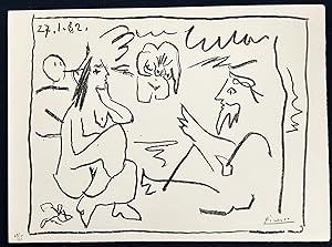 Seller image for Picasso. Les Déjeuners DELUXE with a signed lithograph + a suite of 12 prints for sale by Marninart, Inc (ABAA - ILAB)