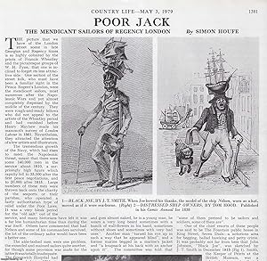 Image du vendeur pour The Mendicant Sailors of Regency London. Several pictures and accompanying text, removed from an original issue of Country Life Magazine, 1979. mis en vente par Cosmo Books