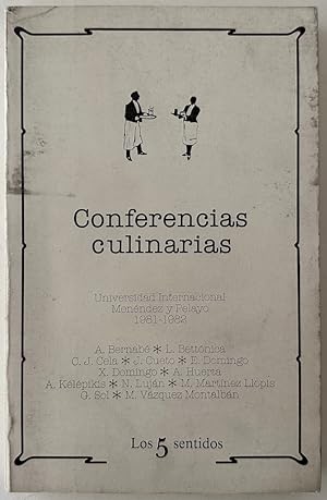 Conferencias culinarias: Universidad Internacional Menéndez y Pelayo 1981-1982