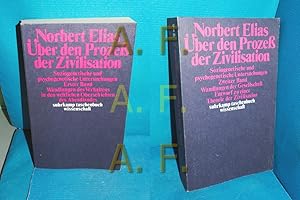 Bild des Verkufers fr ber den Prozess der Zivilisation, Soziogenetische und psychogenetische Untersuchungen in 2 Bnden: Band 1: Wandlungen des Verhaltens in den weltlichen Oberschichten des Abendlandes / Band 2, Wandlungen der Gesellschaft, Entwurf zu einer Theorie der Zivilisation Suhrkamp-Taschenbuch Wissenschaft 159 zum Verkauf von Antiquarische Fundgrube e.U.