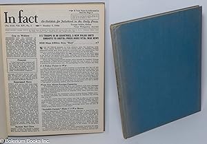 Seller image for In fact; an antidote for falsehood in the daily press. Vol. 14, no. 1 (no. 313), October 7, 1946 to Vol. 14, no. 26 (no. 338), March 31, 1947 for sale by Bolerium Books Inc.