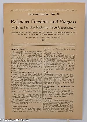 Religious freedom and progress a plea for right to free conscience