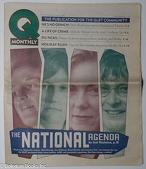 Image du vendeur pour Q Monthly: the publication for the GLBT community; vol. 5, #12, December 1998: The National Agenda mis en vente par Bolerium Books Inc.