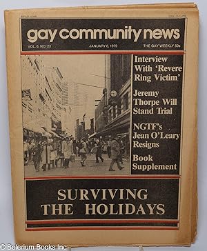 Image du vendeur pour GCN: Gay Community News; the gay weekly; vol. 6, #23, Jan. 6, 1979: Surviving the Holidays mis en vente par Bolerium Books Inc.