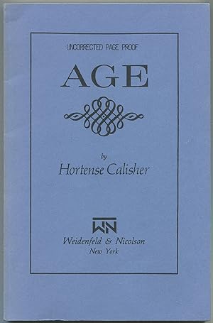 Imagen del vendedor de Age a la venta por Between the Covers-Rare Books, Inc. ABAA