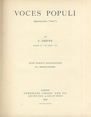 Voces populi [reprinted from "Punch"]. With twenty illustrations by J. Bernard Partridge