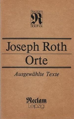 Bild des Verkufers fr Orte : ausgewhlte Texte. [Hrsg. von Heinz Czechowski] / Reclams Universal-Bibliothek ; Bd. 1335 : Belletristik zum Verkauf von Schrmann und Kiewning GbR