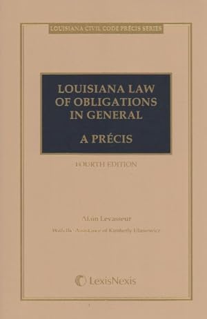 Bild des Verkufers fr Louisiana Law of Obligations in General : A Precis zum Verkauf von GreatBookPrices