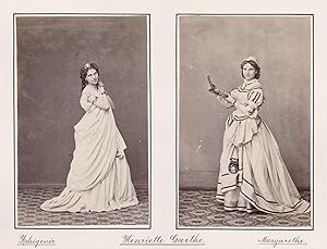 Henriette Garthe (1841-1921) - Opernsängerin Oper Theater Portrait Foto Photo vintage