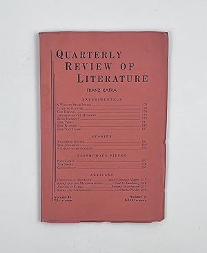 Seller image for Quarterly Review of Literature: Franz Kafka (Vol. 2, No. 3) for sale by Free Play Books