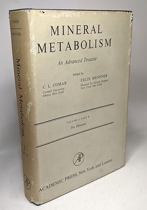 Image du vendeur pour Mineral metabolism an advanced treatise - VOLUME II - The elements part B mis en vente par crealivres