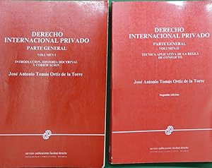 Immagine del venditore per Derecho internacional privado parte general venduto da Librera Alonso Quijano