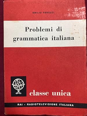 Bild des Verkufers fr Problemi di Grammatica Italiana. zum Verkauf von Plurabelle Books Ltd