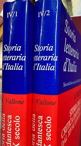 Storia della Critica Dantesca dal XIV al XX Secolo. (Storia Letteraria d'Italia. Nuova Edizione a...