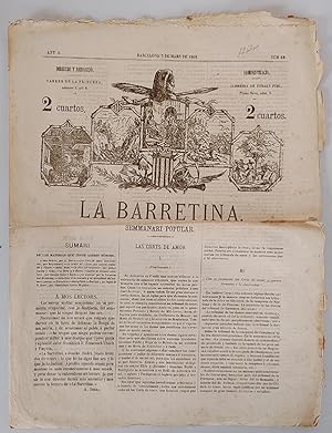 Barretina , La. Semmanari Popular Any I Núm. 10 7 de Mars de 1868
