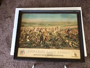 CUSTER'S LAST FIGHT. Seventh Regiment U.S. Cavalry [1904 LITHOGRAPH]