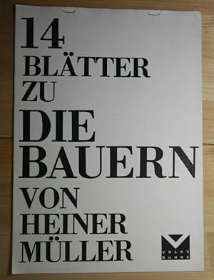 14 Blätter zu Die Bauern von Heiner Müller.