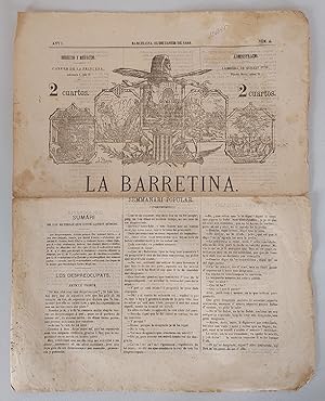 Barretina , La. Semmanari Popular Any I Núm. 4 25 de Janer de 1868