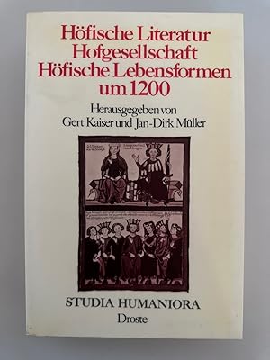 Bild des Verkufers fr Hfische Literatur, Hofgesellschaft, Hfische Lebensformen um 1200. zum Verkauf von Wissenschaftl. Antiquariat Th. Haker e.K