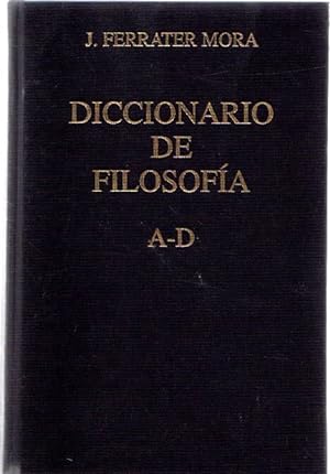 Bild des Verkufers fr Diccionario de filosofa A-D . zum Verkauf von Librera Astarloa