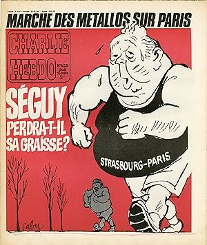 "CHARLIE HEBDO N°435 du 15/3/1979" CABU : MARCHE DES MÉTALLOS SUR PARIS (SÉGUY)