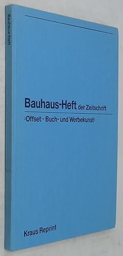 Bauhaus-Heft: Der Zeitschrift >Offset Buch- und Werbekunst<