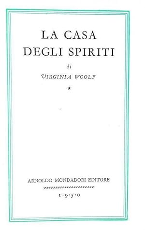 Immagine del venditore per La casa degli spiriti.Milano, Arnoldo Mondadori editore, 1950 (Giugno). venduto da Studio Bibliografico Apuleio
