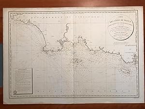 Carte des Côtes de France - Entre Raz de Sein et Lorient