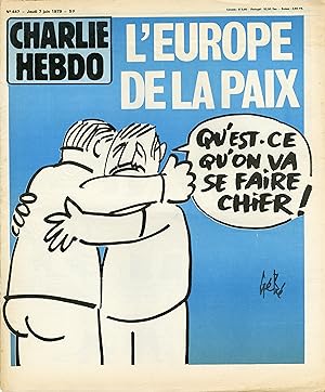 "CHARLIE HEBDO N°447 du 7/6/1979" Gébé : L'EUROPE DE LA PAIX