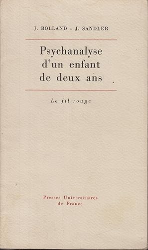 Imagen del vendedor de PSYCHANALYSE D'UN ENFANT DE DEUX ANS a la venta por PRISCA