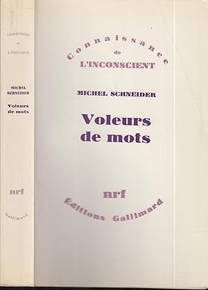 Seller image for Voleurs De Mots : Essai Sur Le Plagiat, La Psychanalyse Et La Pense for sale by PRISCA