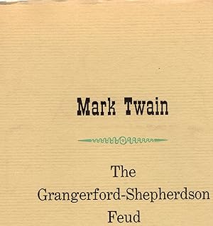 Seller image for THE GRANGERFORD-SHEPHERDSON FEUD for sale by Columbia Books, ABAA/ILAB, MWABA