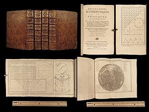 Image du vendeur pour Recreations mathematiques et physiques, qui contiennent plusieurs problemes d'aritmetique, de geometrie, de musique, d'optique, de gnomonique, de cosmographie, de mecanique, de pyrotechnie, et de physique. Avec un Traite des horloges elementaires mis en vente par Schilb Antiquarian